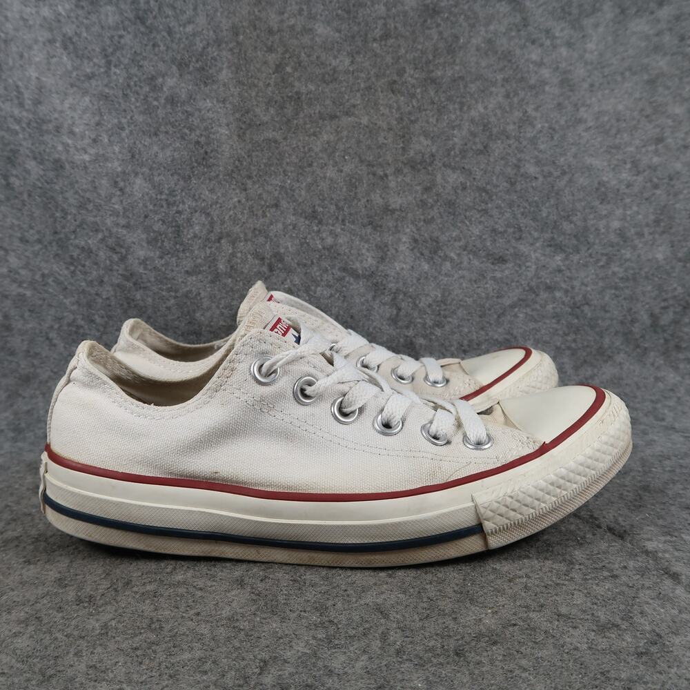 Converse Shoes Womens 6.5 Casual Sneakers All Star Trainers White Canvas Low Top